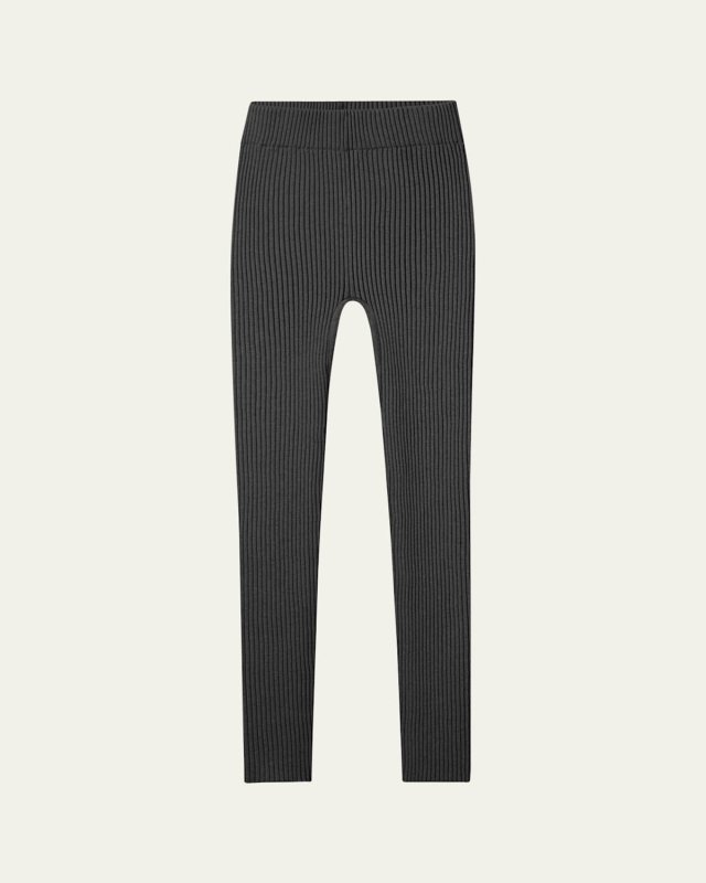 Cozy Cotton Silk Ribbed Leggings